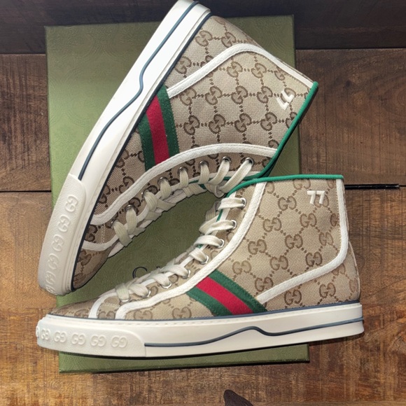 Gucci Tennis
1977 High Top GG Womens 39 - Picture 1 of 9